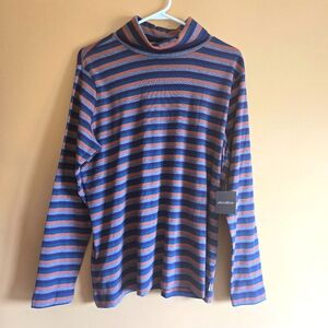 Eddie Bauer NWT Striped Turtleneck, 2XL (PTP=21.75")